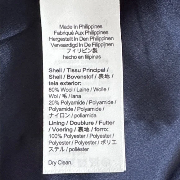 J Crew Warwick Gray topcoat in Italian stadium-cloth wool blend Size 2